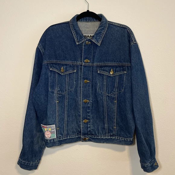 Vintage Y2K Postcard Patch Denim Jacket - Picture 2 of 16
